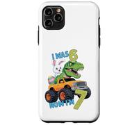 Custodia per iPhone 11 Pro Max I was Six Now I'm Seven Easter Bunny 67 Meme 7th Birthday