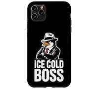 Custodia per iPhone 11 Pro Max Ice Cold Boss Penguin Mafia Umorismo divertente