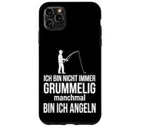 Custodia per iPhone 11 Pro Max Ich bin nicht immer grummelig manchmal bin ich angeln