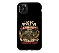 Custodia per iPhone 11 Pro Max Ich Bin Papa e Landwirt Farm Graphic Mir Angst Ein Tedesco