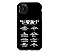 Custodia per iPhone 11 Pro Max Iconiche montagne del mondo leggendario design picchi