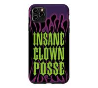 Custodia per iPhone 11 Pro Max ICP Purple Flames Old English Logo Horrorcore Rap Music