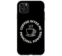 Custodia per iPhone 11 Pro Max Il caffè mi dà i poteri principali divertente amante del caffè