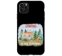 Custodia per iPhone 11 Pro Max Il campeggio è la mia terapia Camper nella foresta o nei boschi