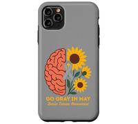 Custodia per iPhone 11 Pro Max Il mese della consapevolezza del tumore cerebrale diventa grigio a maggio Girasoli