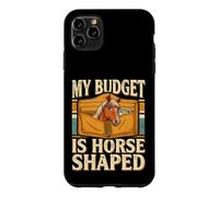 Custodia per iPhone 11 Pro Max Il mio budget è l'umorismo equestre a forma di cavallo