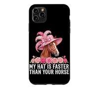 Custodia per iPhone 11 Pro Max Il mio cappello è più veloce del tuo cavallo Derby Day Horse Racing