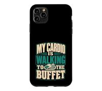 Custodia per iPhone 11 Pro Max Il mio cardio sta camminando verso la crociera a buffet