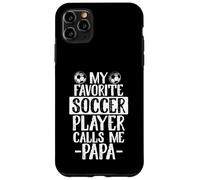 Custodia per iPhone 11 Pro Max Il mio giocatore di calcio preferito mi chiama papà nonno regalo di calcio