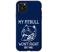 Custodia per iPhone 11 Pro Max Il mio Pitbull non combatterà ma io sarò American Pitbull Terrier