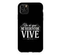 Custodia per iPhone 11 Pro Max Il mio redentore vive il lavoro in versi della Bibbia cristiana 19:25
