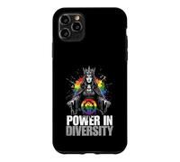 Custodia per iPhone 11 Pro Max Il potere nella diversità LGBTQ Rainbow Pride Queen