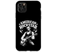 Custodia per iPhone 11 Pro Max Il presidente Abraham Lincoln Suona la chitarra American Rock Star