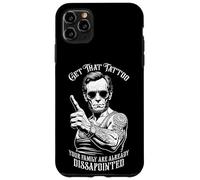 Custodia per iPhone 11 Pro Max Il presidente tatuato divertente Abraham Lincoln ottiene quel tatuaggio