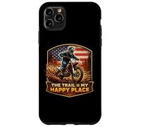 Custodia per iPhone 11 Pro Max Il sentiero è il mio posto felice Dirt Bike Motocross MX Rider Sun