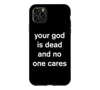 Custodia per iPhone 11 Pro Max Il tuo Dio è morto e a nessuno importa l'ateismo ateo gotico