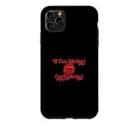 Custodia per iPhone 11 Pro Max Illustrazione rossa If I'm sitting I'm Knitting Yarn Ball