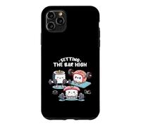 Custodia per iPhone 11 Pro Max Impostazione della barra ad alta divertente allenamento Sushi pesi di sollevamento