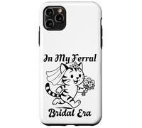 Custodia per iPhone 11 Pro Max In My Feral Bride Era Cat Funny Wedding