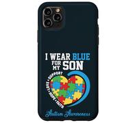 Custodia per iPhone 11 Pro Max Indosso il blu per mio figlio - Genitori di sostegno alla consapevolezza dell'autismo