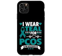 Custodia per iPhone 11 Pro Max Indosso Teal per la sindrome dell'ovaio policistico della consapevolezza della PCOS