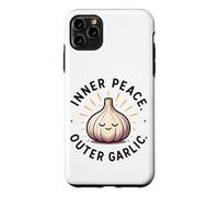 Custodia per iPhone 11 Pro Max Inner Peace Outer Aglio Divertente Amante Dell'aglio