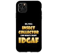 Custodia per iPhone 11 Pro Max Insect Collector IDGAF Meme Bug Science Ant Studying Insects
