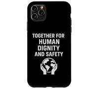 Custodia per iPhone 11 Pro Max Insieme per la dignità umana e la sicurezza | Regalo per la giornata dei diritti umani