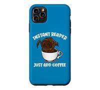 Custodia per iPhone 11 Pro Max Instant Reaper Basta Aggiungere Caffè Divertente Halloween