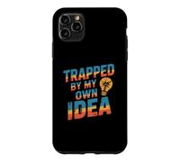 Custodia per iPhone 11 Pro Max Intrappolato dalla mia idea Got Trapped Funny Trap Meme