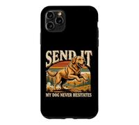 Custodia per iPhone 11 Pro Max Invialo Il mio cane non esita mai Golden Retriever