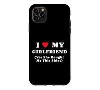 Custodia per iPhone 11 Pro Max Io Cuore Il mio Ragazza gf Sì Lei Comprato Mi Questo