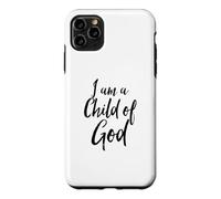 Custodia per iPhone 11 Pro Max Io sono un figlio di Dio Gesù Cristiano Salvezza Citazione