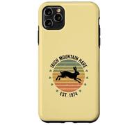 Custodia per iPhone 11 Pro Max Irish Mountain Hare, arte retrò a forma di trifoglio per San Patrizio