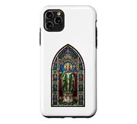 Custodia per iPhone 11 Pro Max Irish St. Patrick Gothic Stained Glass Window Irlanda