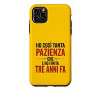 Custodia per iPhone 11 Pro Max Ironica e divertente. Ho finito la pazienza stampa nera