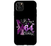 Custodia per iPhone 11 Pro Max It’s My 64th Birthday Pink 64 Years Old Birthday Queen Party