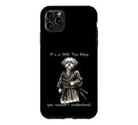 Custodia per iPhone 11 Pro Max It's A Shih Tzu Thing Funny Samurai Dog Humor