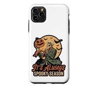 Custodia per iPhone 11 Pro Max It's Always Spooky Season Skeleton Jack O Lantern Graphic