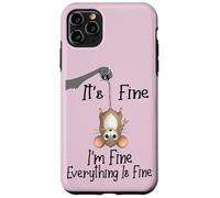 Custodia per iPhone 11 Pro Max It's fine I'm fine everything is fine funny Cute Mouse Rat