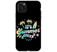 Custodia per iPhone 11 Pro Max It's Summer Time - Palma color pastello Tie Dye Beach Surf