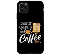 Custodia per iPhone 11 Pro Max It's Tax Season Debits Credits & Coffee Cup Funny Accountant