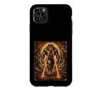 Custodia per iPhone 11 Pro Max Jacked Alpha Wolf Walking Laser Eyes Kaiju vintage