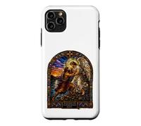 Custodia per iPhone 11 Pro Max Jacob Wrestling The Angel At Dawn Cattedrale Mosaico Opera d'arte