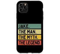 Custodia per iPhone 11 Pro Max Jake The Man The Myth The Legend Citazione personalizzata divertente