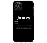 Custodia per iPhone 11 Pro Max James Definizione Personalizzato Nome Personalizzato Jim Costume James