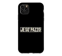 Custodia per iPhone 11 Pro Max Je So’ Pazzo Scritta Napoletana Vintage