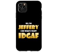 Custodia per iPhone 11 Pro Max Jeffery Costume IDGAF Funny Meme Halloween Costume For Jeff