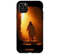 Custodia per iPhone 11 Pro Max Jesus Christ Glorious Resurrection Christian Faith (Black)