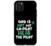 Custodia per iPhone 11 Pro Max Jesus God is The Pilot Aviation Christian Faith